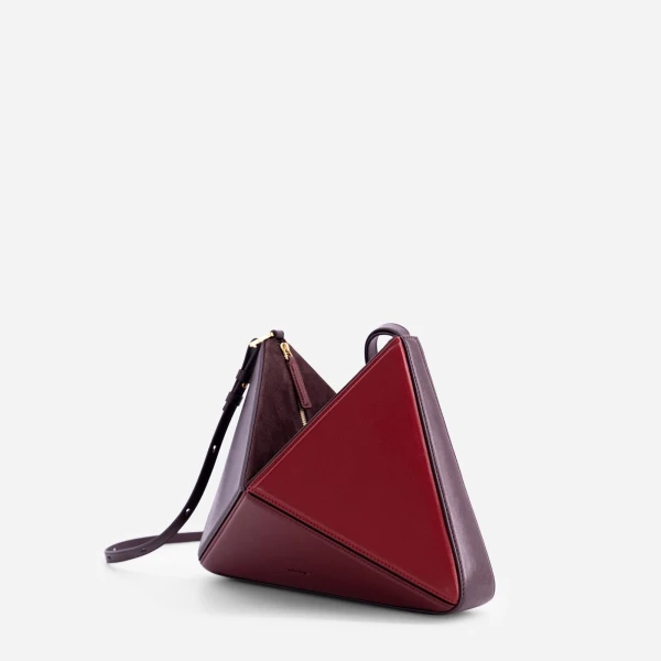 Mlouye Flex Bag in Cranberry | Shoulder & Crossbody Bags | Coveti