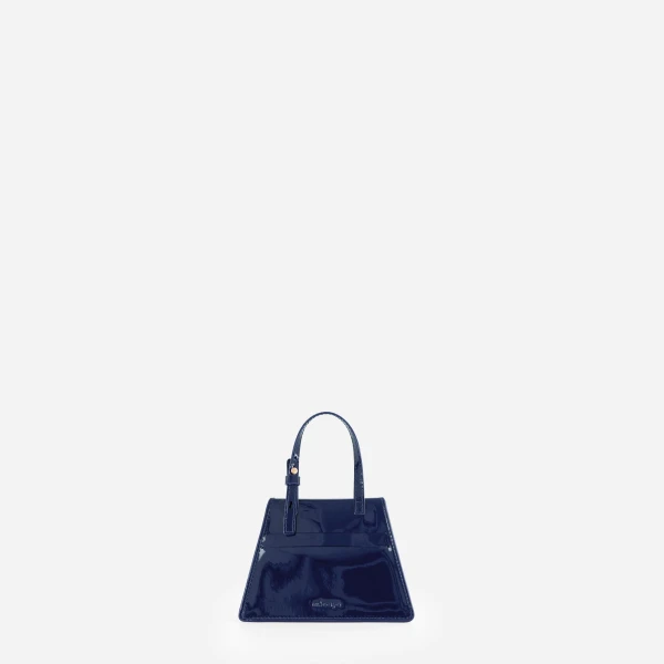Mlouye Flex Charm in Patent Navy | Bag charms | Coveti