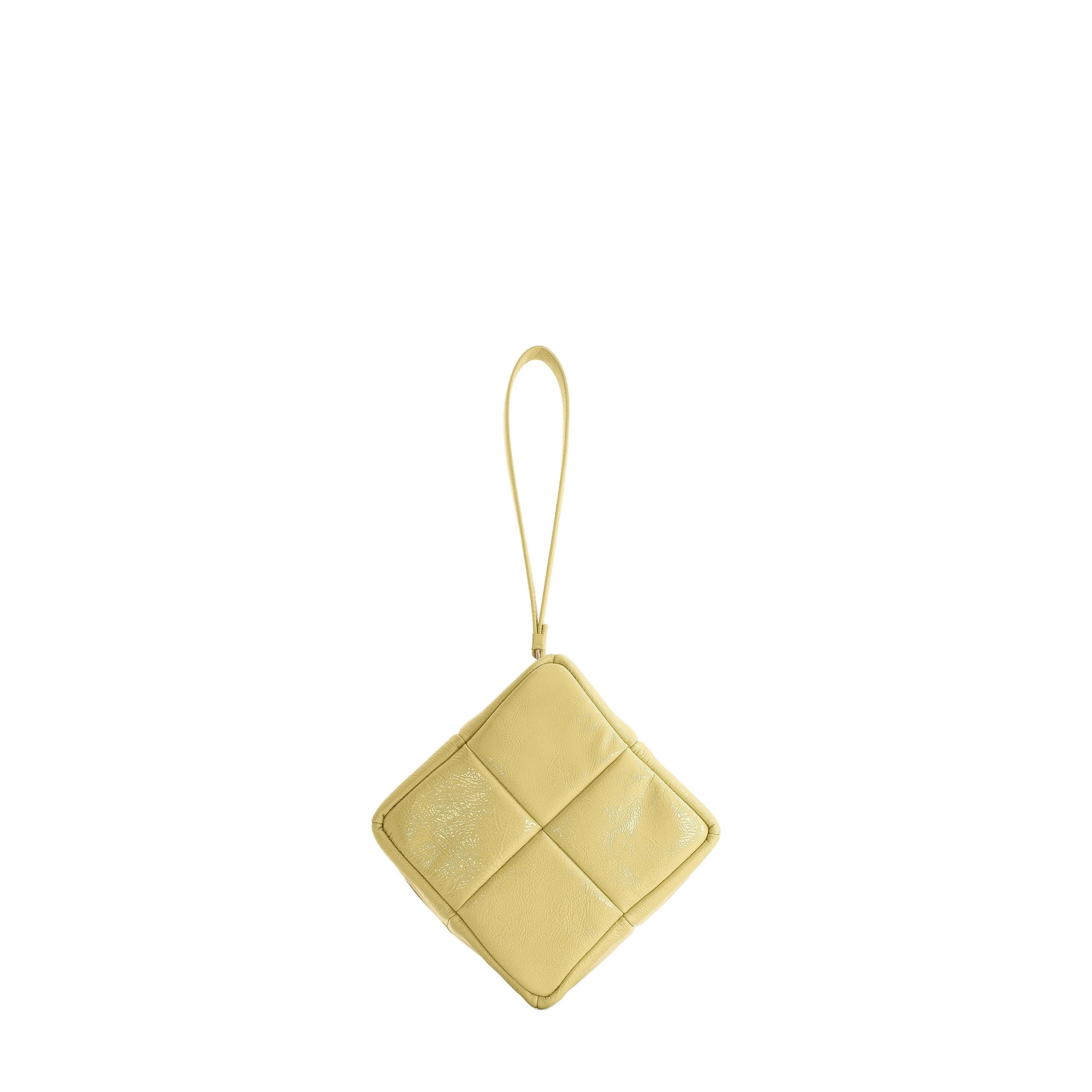 Mlouye Grid Clutch in Mermaid Yellow Mlouye Grid Clutch in Mermaid Yellow | Clutch Bags | Coveti