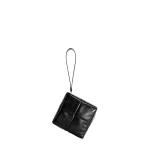 Mlouye Grid Clutch in Naplak Black | Clutch Bags | Coveti