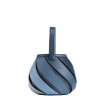 Mlouye Helix Bag in Denim | Shoulder & Crossbody Bags | Coveti