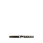 Mlouye Hit the Road Belt in Truffle Green and Canyon with Silver Buckle | Belts | Coveti