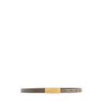Mlouye Isla Belt in Etoupe with Gold Buckle | Belts | Coveti
