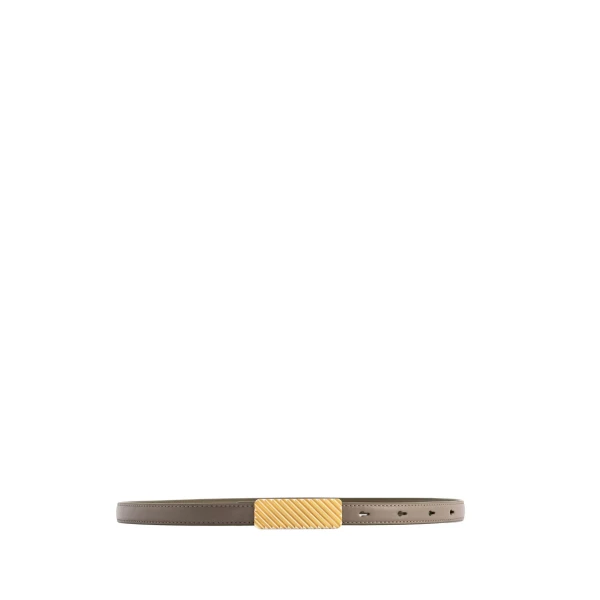 Isla Belt in Etoupe with Gold Buckle