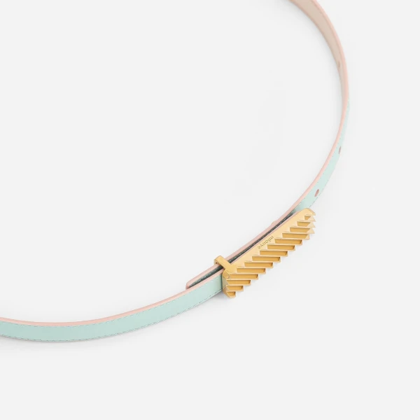 Mlouye Isla Belt in Mermaid with Gold Buckle | Belts | Coveti
