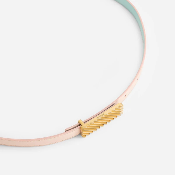Mlouye Isla Belt in Mermaid with Gold Buckle | Belts | Coveti
