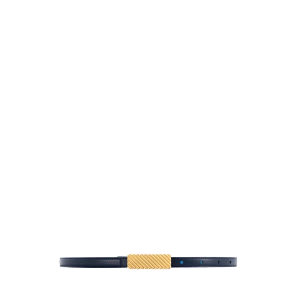Isla Belt in Navy with Gold Buckle