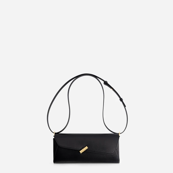 Mlouye Isla Grab Purse in Black | Shoulder & Crossbody Bags | Coveti