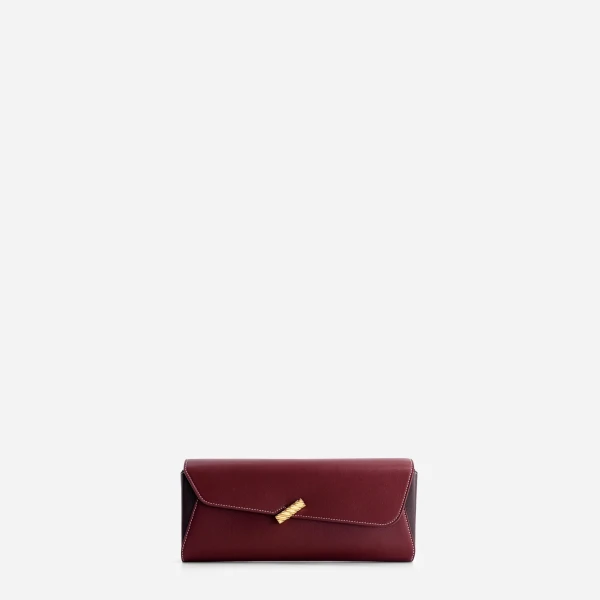 Mlouye Isla Grab Purse in Bordeaux | Shoulder & Crossbody Bags | Coveti