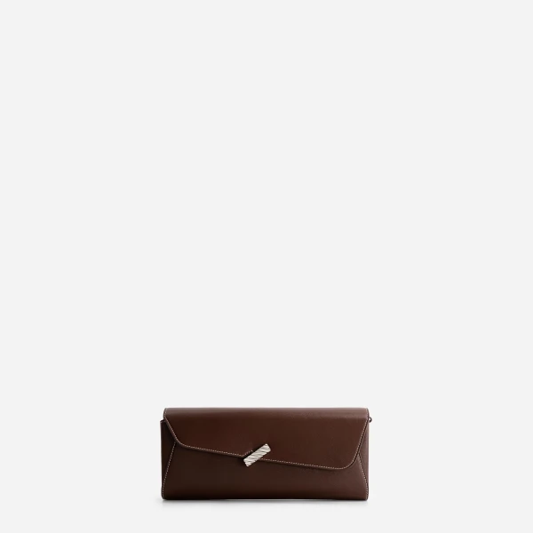 Mlouye Isla Grab Purse in Espresso | Shoulder & Crossbody Bags | Coveti