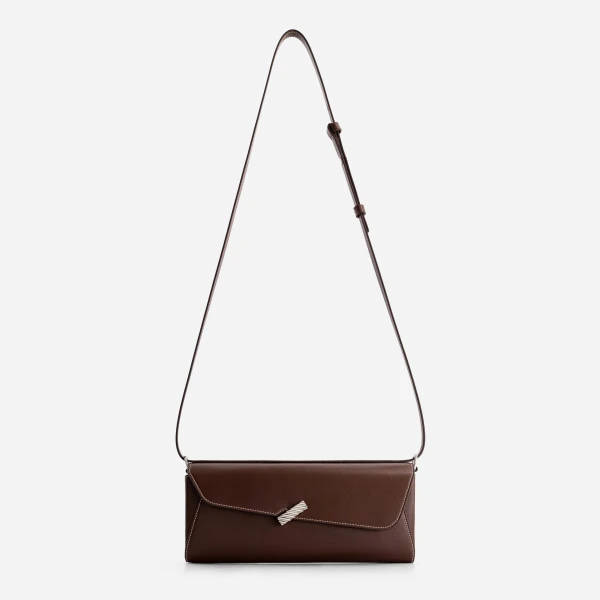 Mlouye Isla Grab Purse in Espresso | Shoulder & Crossbody Bags | Coveti