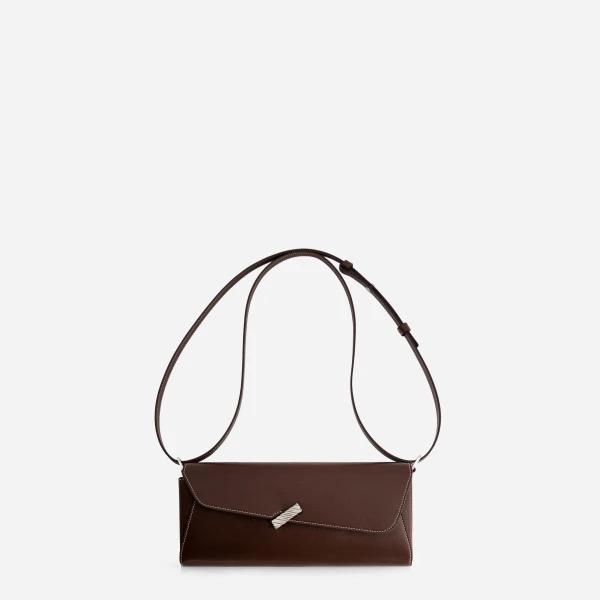 Mlouye Isla Grab Purse in Espresso | Shoulder & Crossbody Bags | Coveti