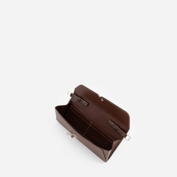 Mlouye Isla Grab Purse in Espresso | Shoulder & Crossbody Bags | Coveti
