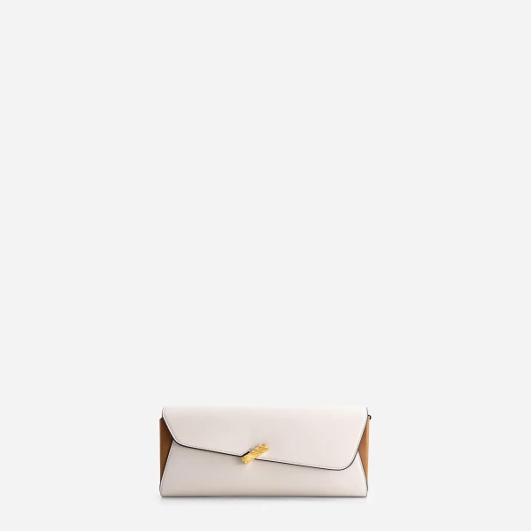 Mlouye Isla Grab Purse in Off White | Shoulder & Crossbody Bags | Coveti