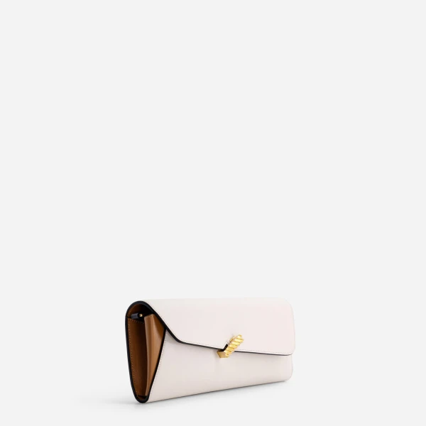 Mlouye Isla Grab Purse in Off White | Shoulder & Crossbody Bags | Coveti