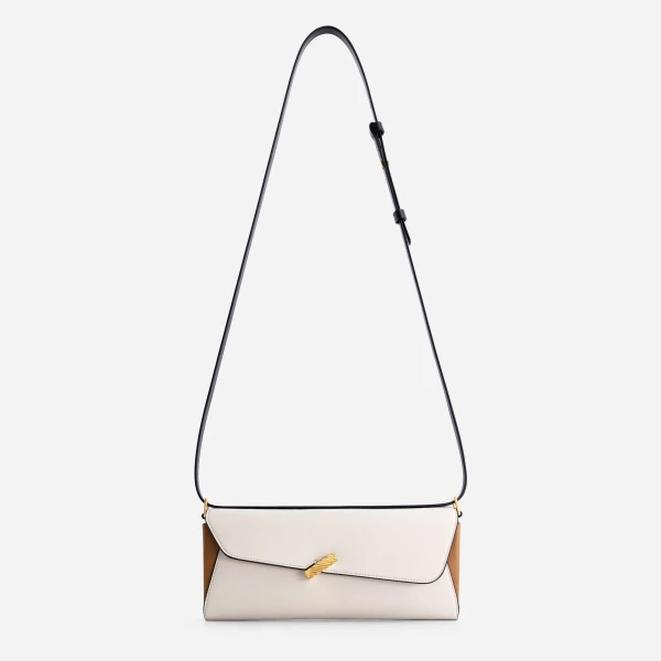 Mlouye Isla Grab Purse in Off White | Shoulder & Crossbody Bags | Coveti