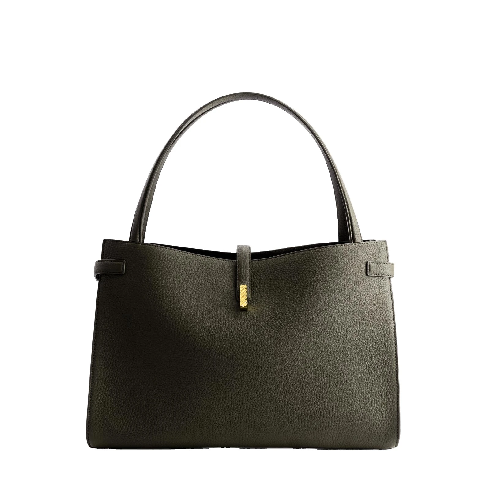 Mlouye Isla Tote in Grained Dark Green Mlouye Isla Tote in Grained Dark Green | Totes & Top-Handle Bags | Coveti