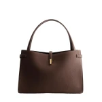 Mlouye Isla Tote in Grained Espresso | Totes & Top-Handle Bags | Coveti