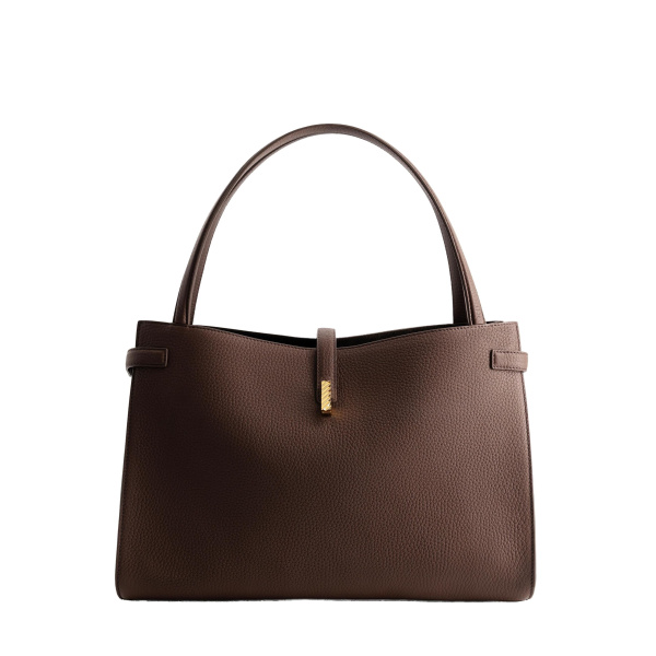 Mlouye Isla Tote in Grained Espresso | Totes & Top-Handle Bags | Coveti