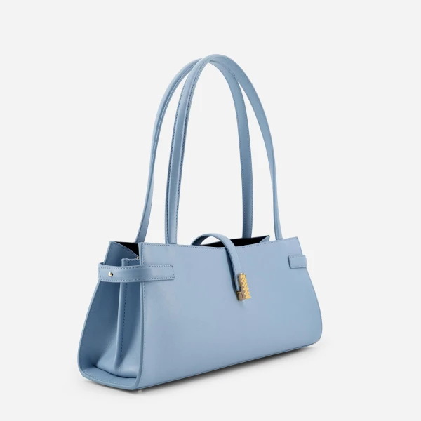 Mlouye Isla Wide Tote in Arctic | Totes & Top-Handle Bags | Coveti