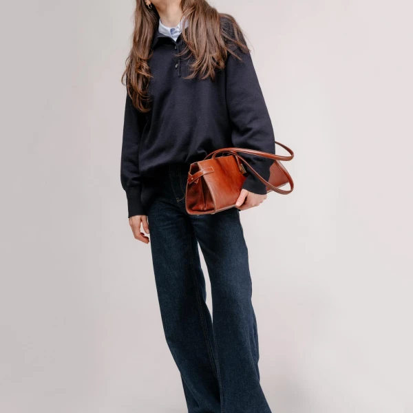 Mlouye Isla Wide Tote in Arctic | Totes & Top-Handle Bags | Coveti
