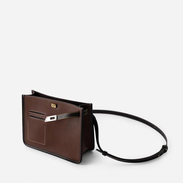 Mlouye Juno Bag in Espresso | Shoulder & Crossbody Bags | Coveti