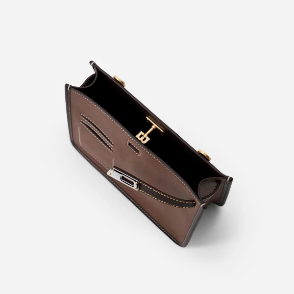 Mlouye Juno Bag in Espresso | Shoulder & Crossbody Bags | Coveti