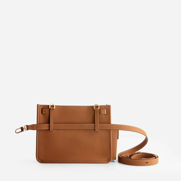 Mlouye Juno Bag in Tan | Shoulder & Crossbody Bags | Coveti