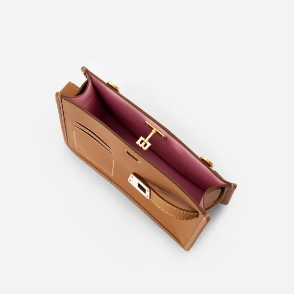 Mlouye Juno Bag in Tan | Shoulder & Crossbody Bags | Coveti