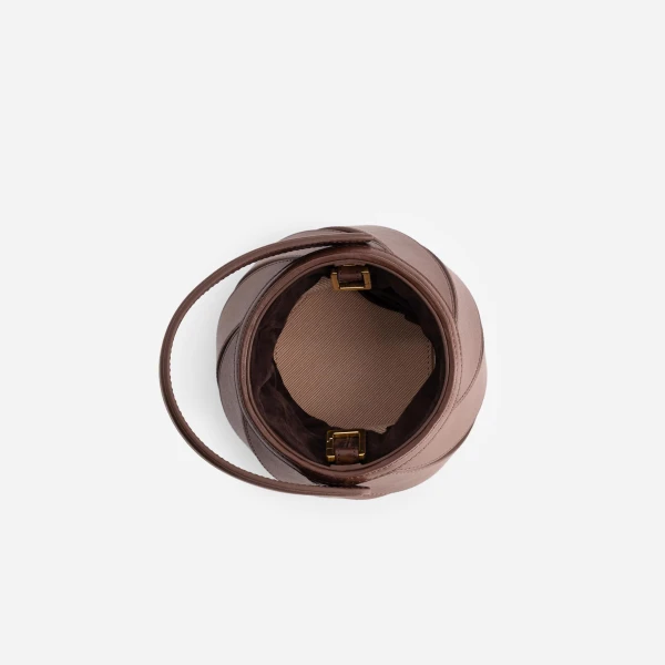 Mlouye Mini Helix Bag in Espresso | Mini Bags | Coveti