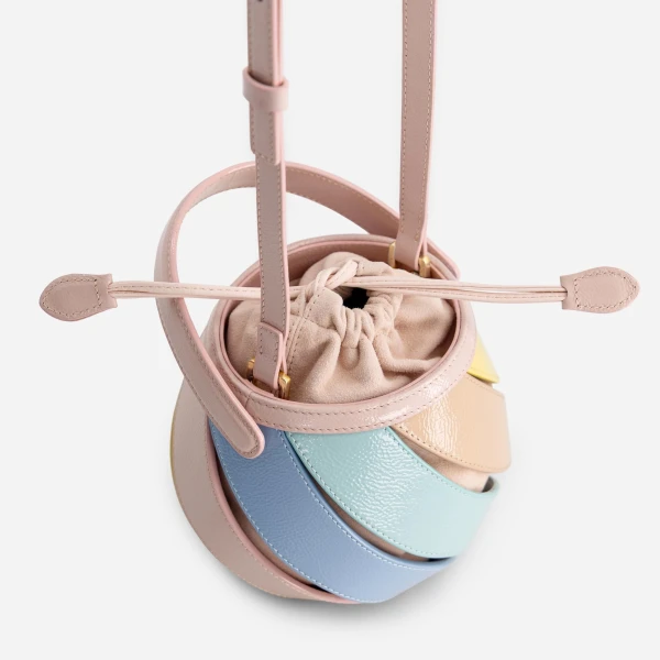 Mlouye Mini Helix Bag in Mermaid Multicolour | Mini Bags | Coveti