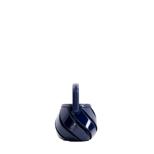 Mini Helix Bag in Patent Navy