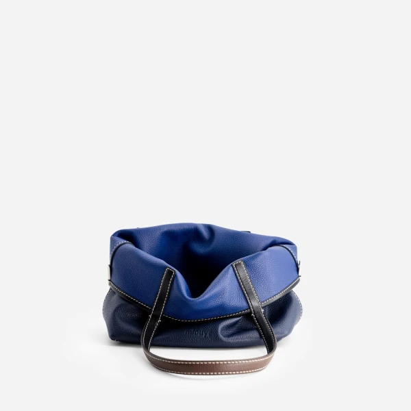Mlouye Mini M Tote in Royal Blue | Mini Bags | Coveti