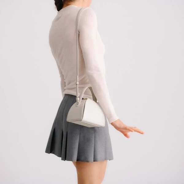 Mlouye Mini Pandora Bag in Dove | Mini Bags | Coveti