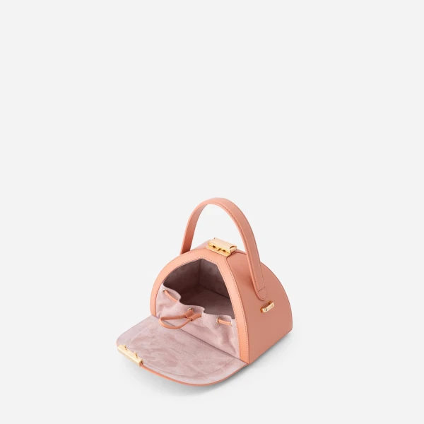Mlouye Mini Pandora Bag in Peach | Mini Bags | Coveti