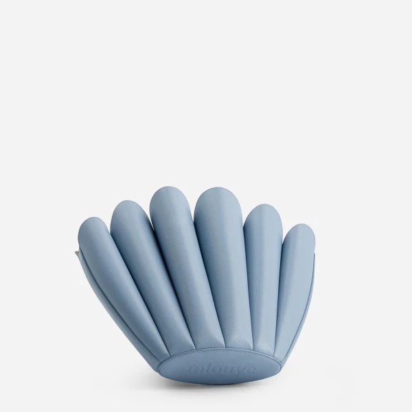 Mlouye Mini Seashell Tote in Arctic | Mini Bags | Coveti