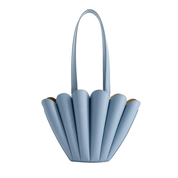 Mlouye Mini Seashell Tote in Arctic | Mini Bags | Coveti