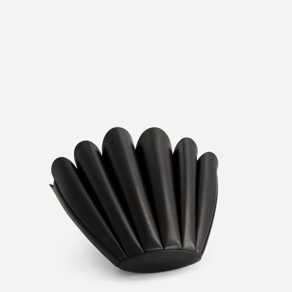 Mlouye Mini Seashell Tote in Black | Mini Bags | Coveti