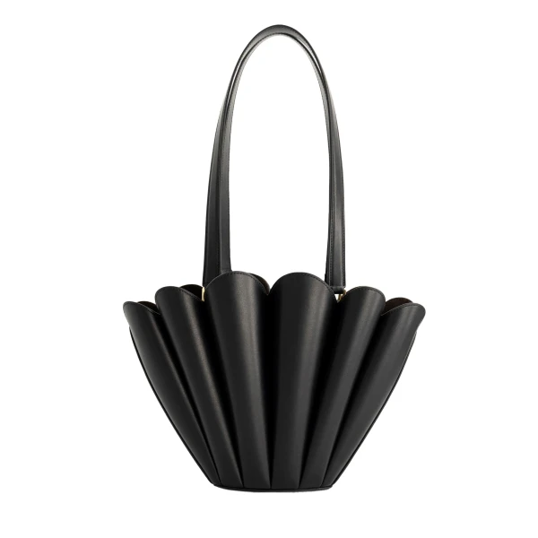 Mlouye Mini Seashell Tote in Black | Mini Bags | Coveti