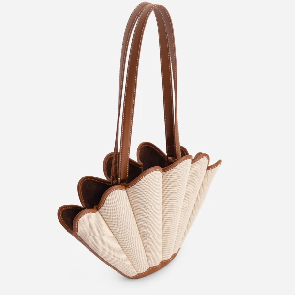 Mlouye Mini Seashell Tote in Canvas | Mini Bags | Coveti