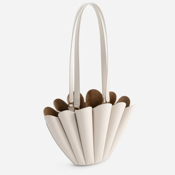 Mlouye Mini Seashell Tote in Dove | Mini Bags | Coveti