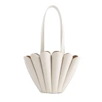 Mlouye Mini Seashell Tote in Dove | Mini Bags | Coveti
