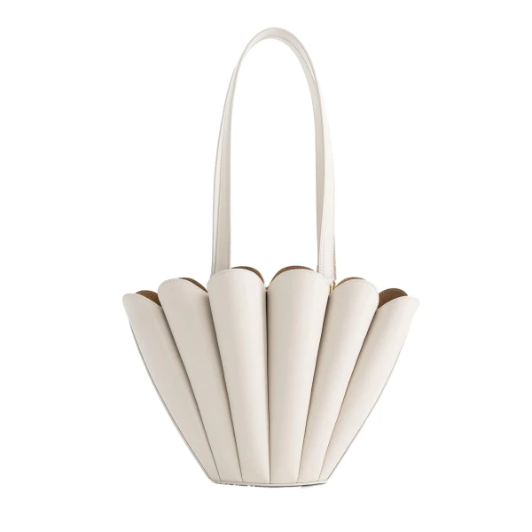 Mlouye Mini Seashell Tote in Dove | Mini Bags | Coveti