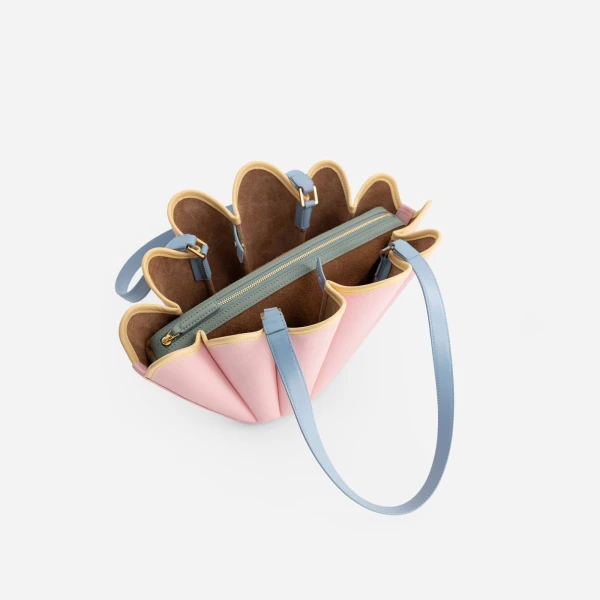 Mlouye Mini Seashell Tote in Gummy | Mini Bags | Coveti