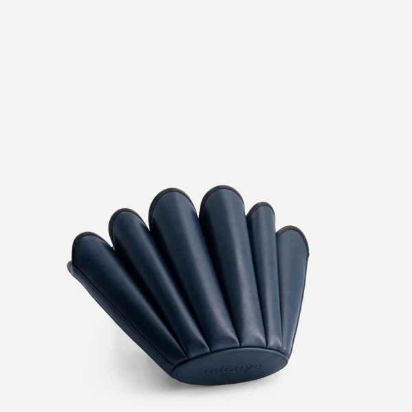 Mlouye Mini Seashell Tote in Navy | Mini Bags | Coveti