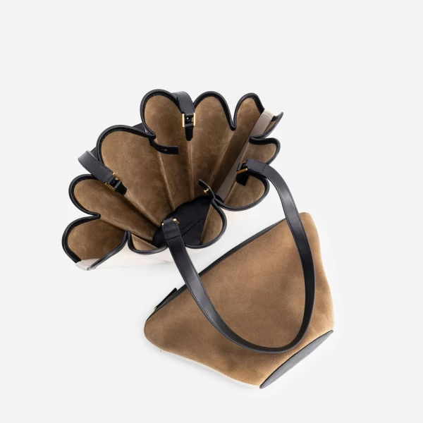 Mlouye Mini Seashell Tote in Off White | Mini Bags | Coveti