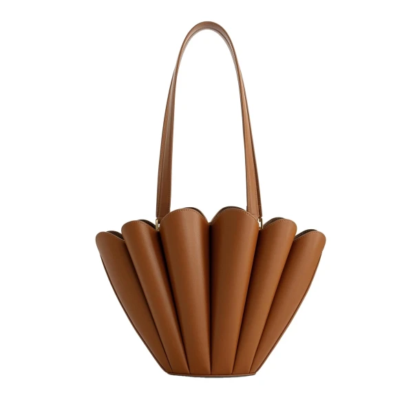 Mlouye Mini Seashell Tote in Tan | Mini Bags | Coveti