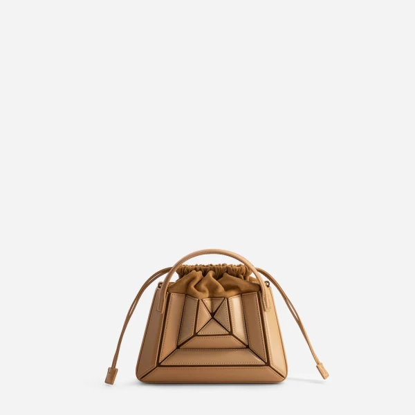 Mlouye Mini Sera Tote in Biscuit | Mini Bags | Coveti