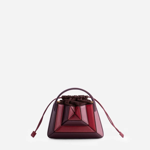 Mlouye Mini Sera Tote in Cranberry | Mini Bags | Coveti