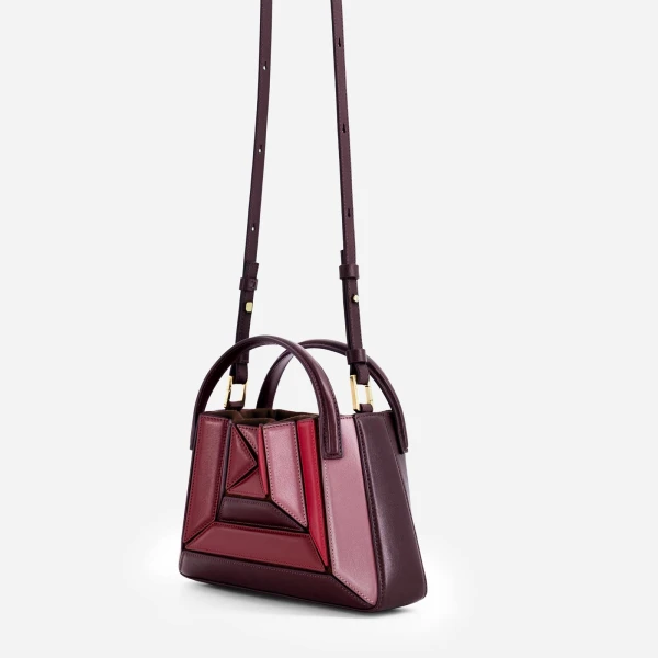Mlouye Mini Sera Tote in Cranberry | Mini Bags | Coveti